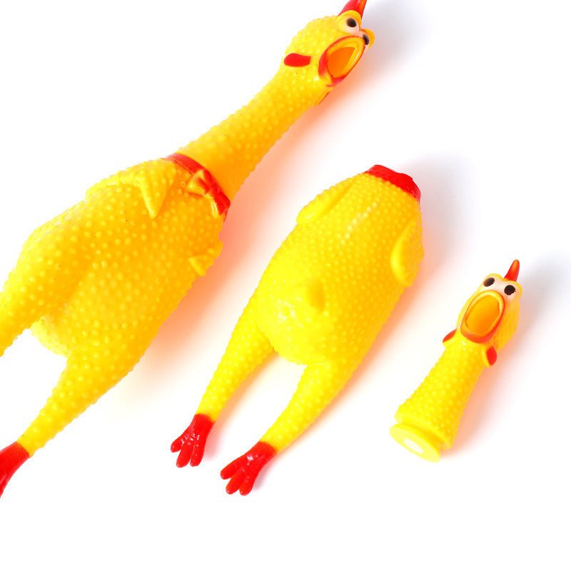 Small Rubber Chicken Squeeze Toy - Yorkn Inc✅