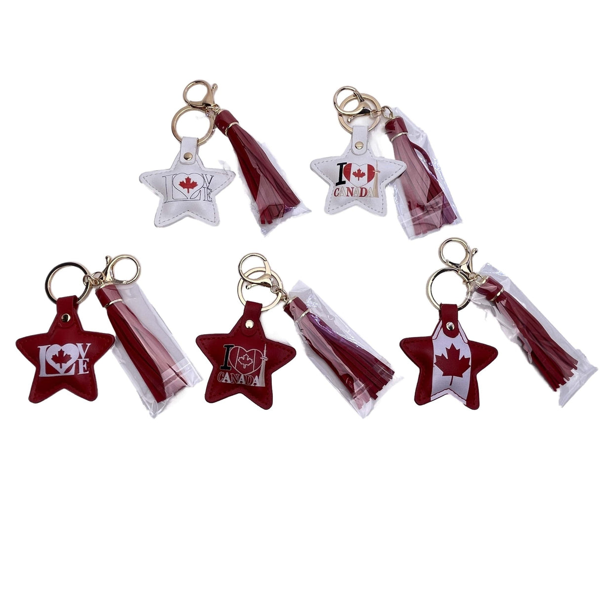 Small Star Shaped Leather Keychain Charm - Yorkn Inc✅