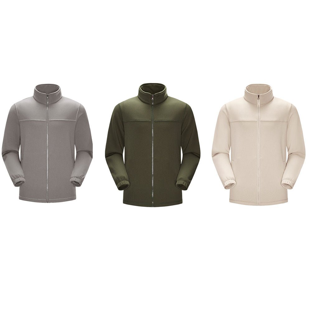 Soft Fleece Jacket With Zip - Yorkn Inc✅