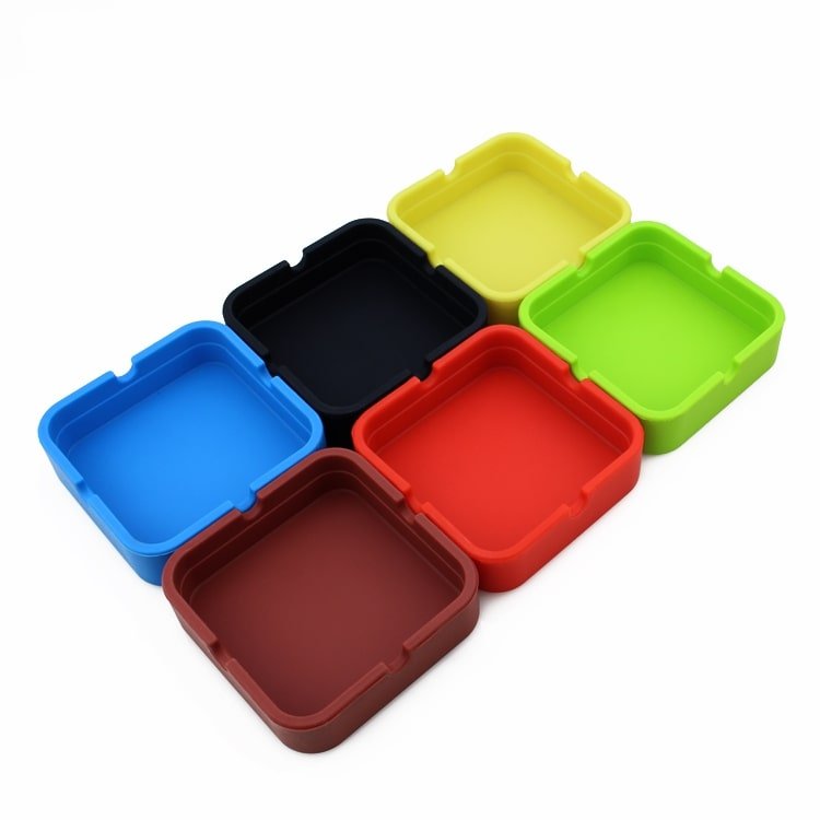 Square Silicone Ashtray - Yorkn Inc✅