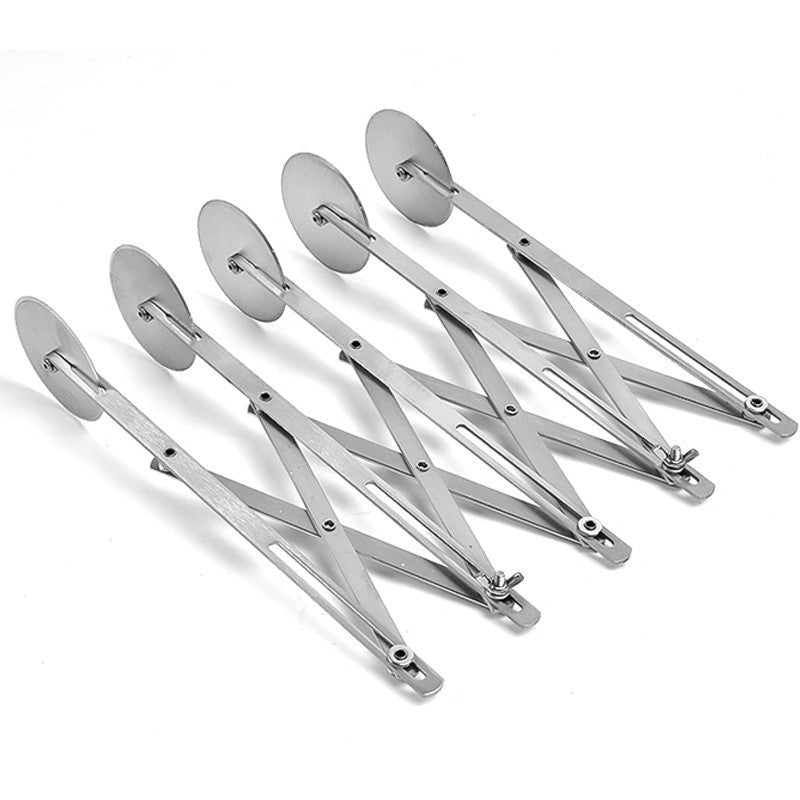 Stainless Steel Pizza Cutter - 5 Round - Yorkn Inc✅