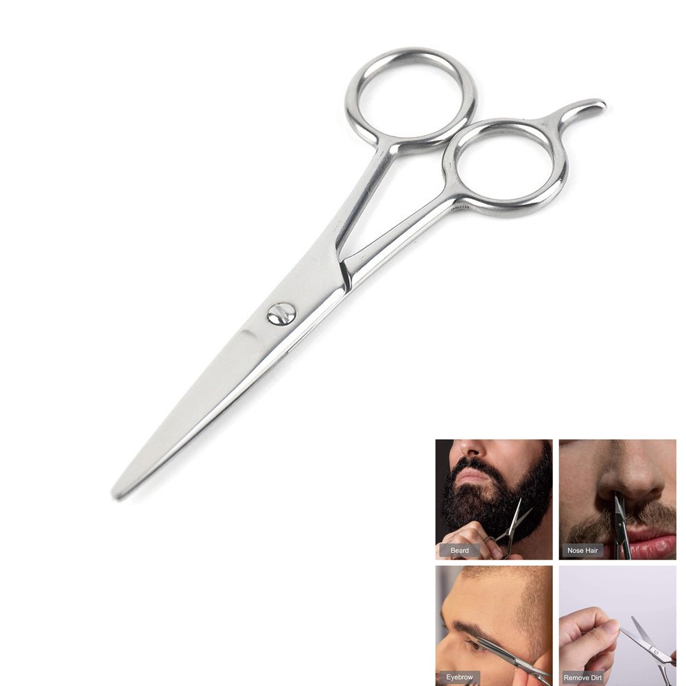 Stainless Steel Scissors For Beard Mustache Eyebrow - Yorkn Inc✅