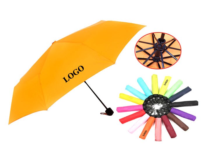 Three Fold Compact Umbrella With Pouch - Yorkn Inc✅