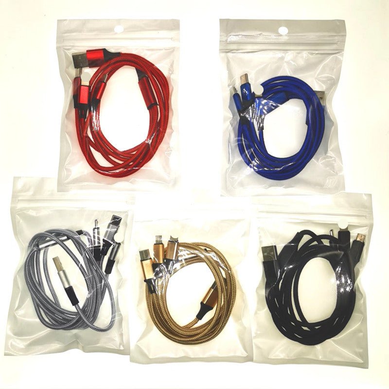 Three - in - one Mobile Phone Charging Cable - Yorkn Inc✅