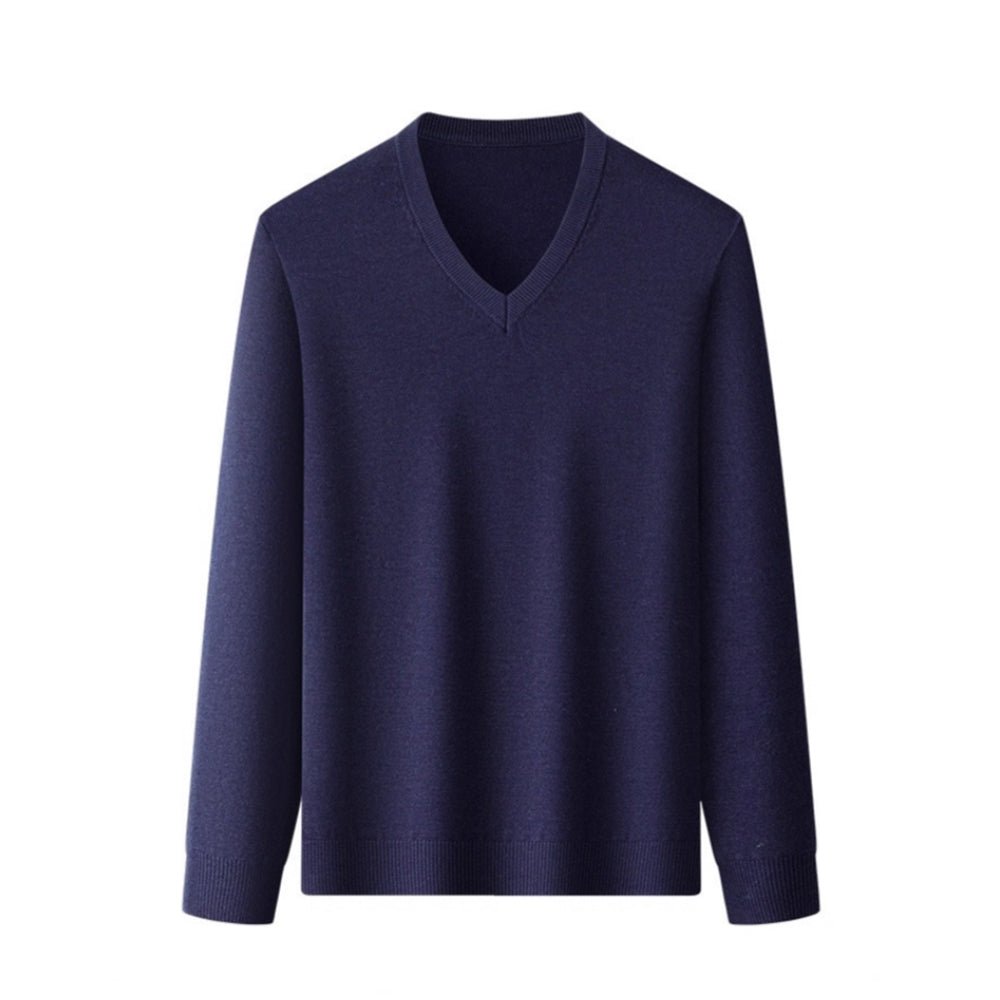 V - neck Acrylic Knit Sweater - Yorkn Inc✅
