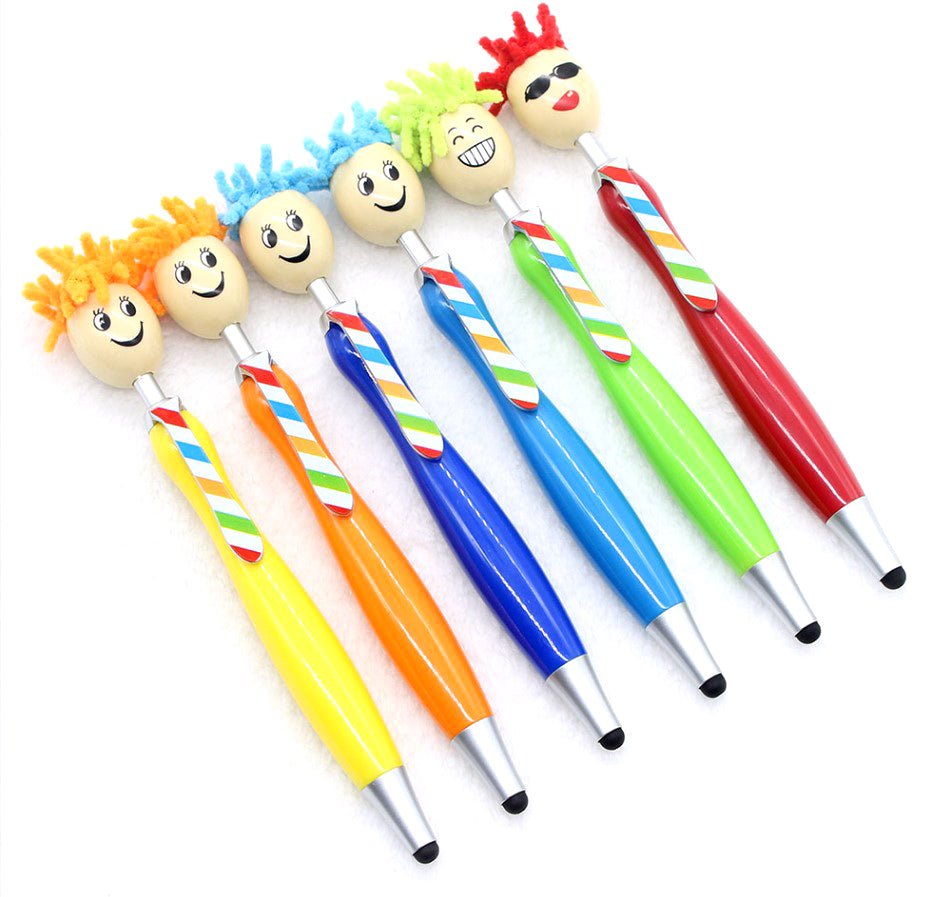 Wild Hair Smile Stylus Click Pen - Yorkn Inc✅