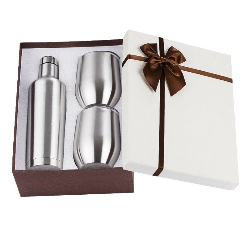 Wine Bottle & 2 Tumbler Gift Set - Yorkn Inc✅