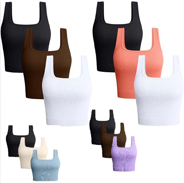 Women Ribbed Seamless Tank Top - Yorkn Inc✅
