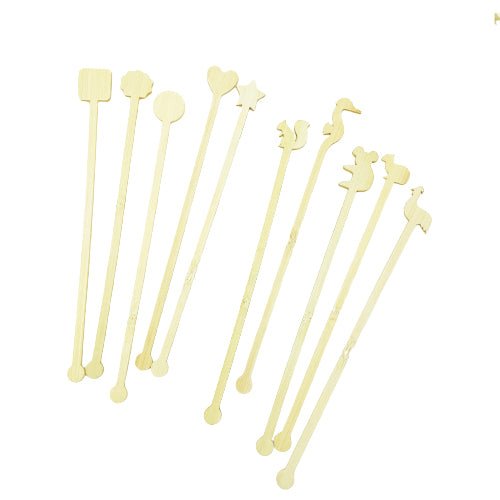 Wooden Heart Shaped Swizzle Sticks - Yorkn Inc✅