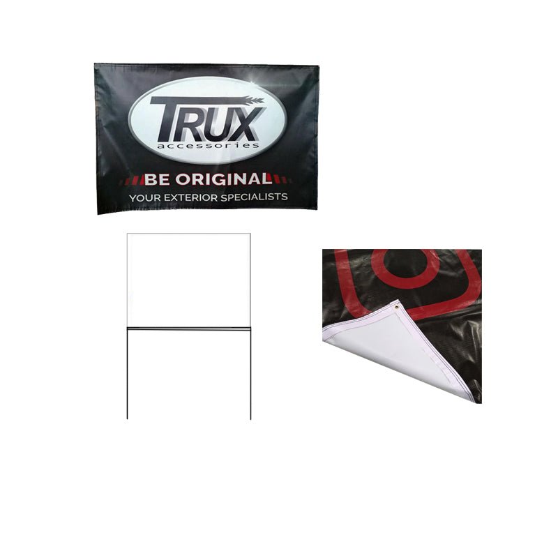 Yard Sign With Metal Wire H - stakes - By Boat - Yorkn Inc✅