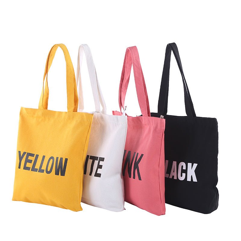 Zippered Cotton Canvs Tote Bag - Yorkn Inc✅