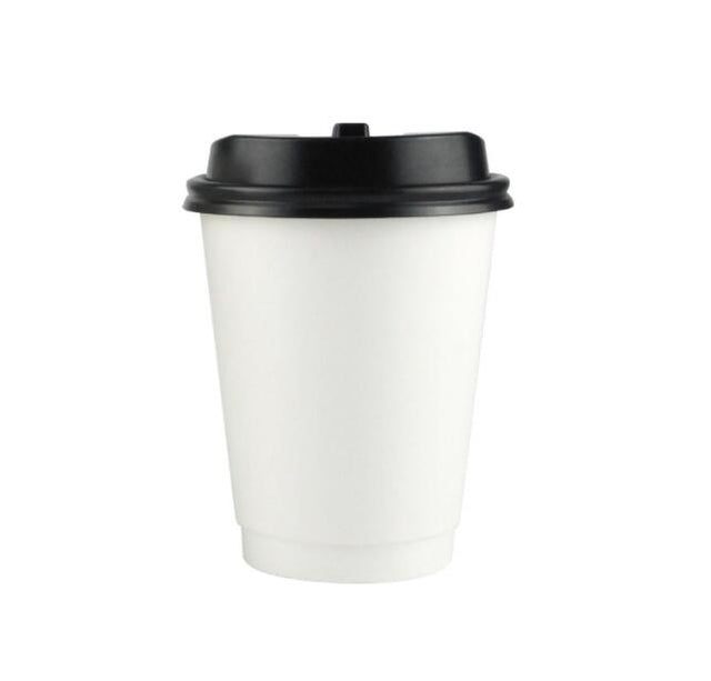 10oz Black Coffee Cup With Lid/sleeve - Yorkn Inc✅