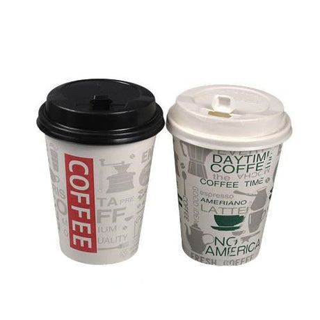 10oz Coffee Cups With Lid - Yorkn Inc✅