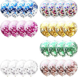 12 Inch Clear Balloons With Confetti Insi - Yorkn Inc✅