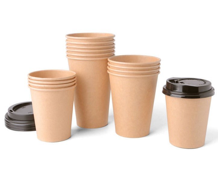 12 Oz. Kraft Paper With Lid - Yorkn Inc✅