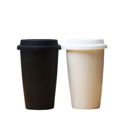 12oz Ceramic Travel Mug With Lid - Yorkn Inc✅