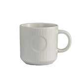 12oz Elegant Striped Ceramic Coffee Mug - Yorkn Inc✅