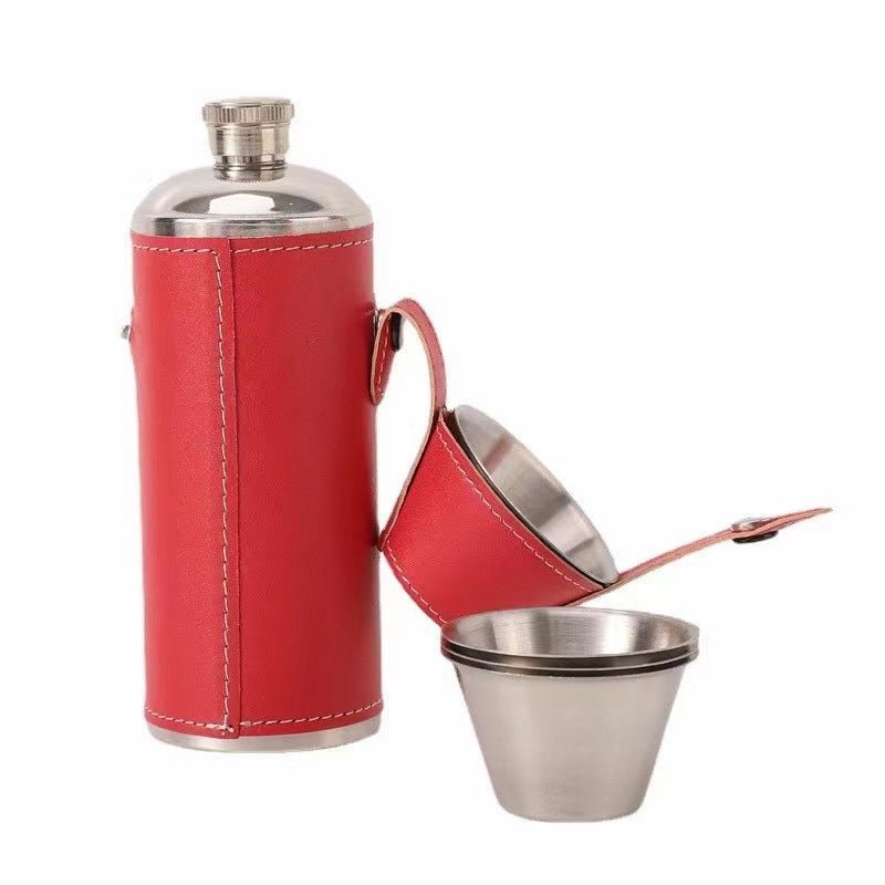 12oz Stainless Steel Portable Flask Set - Yorkn Inc✅