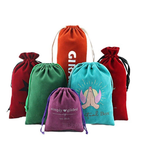 12x9 Cm Velvet Drawstring Bag - Yorkn Inc✅