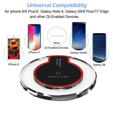 15w Universal Qi Wireless Charger - Yorkn Inc✅