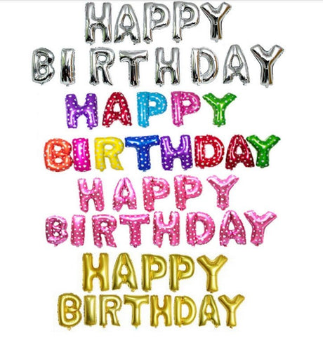 16 Inch Happy Birthday Balloons Set - Yorkn Inc✅