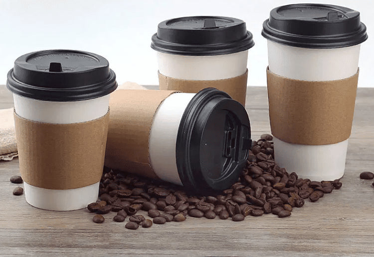 16oz Disposable Coffee Cup With Cover Lid - Yorkn Inc✅