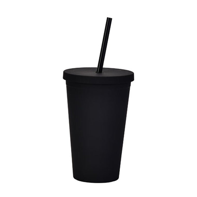 16oz Double Wall Tumbler With Lid & Straw - Yorkn Inc✅