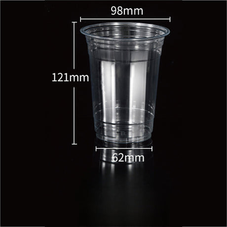 16oz Plastic Cup With Big Hole Lid - Yorkn Inc✅
