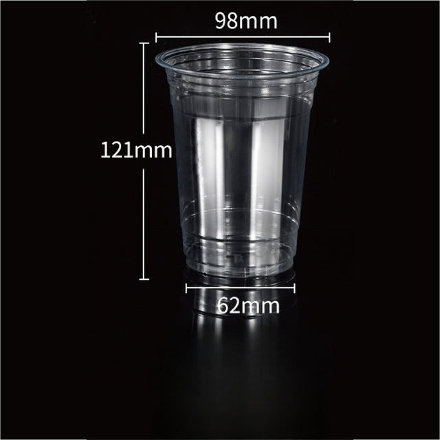 16oz Plastic Cup With Big Hole Lid - Yorkn Inc✅