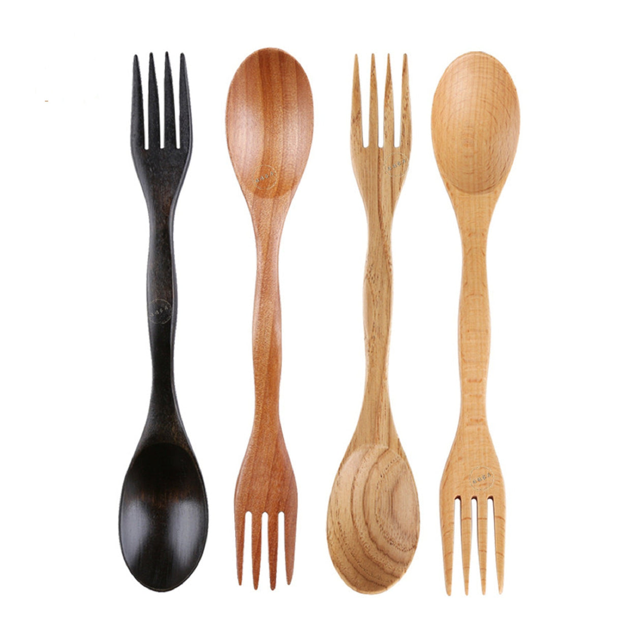  2 In 1 Wooden Spoon And Fork - Yorkn Inc✅