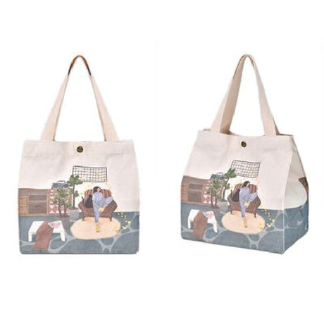 2 Sides Printing Cotton Tote Bag - Yorkn Inc✅