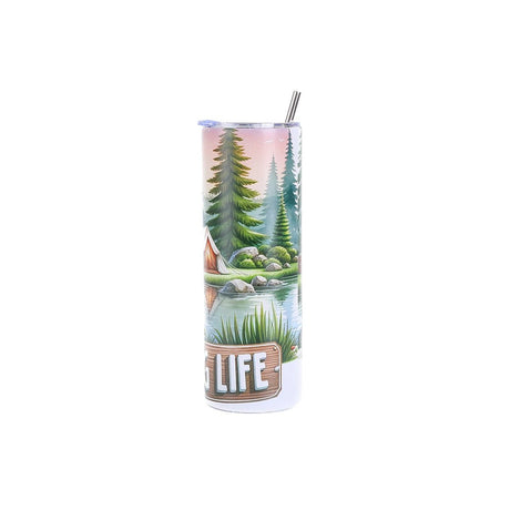 20oz Stainless Steel Straw Bottle - Yorkn Inc✅