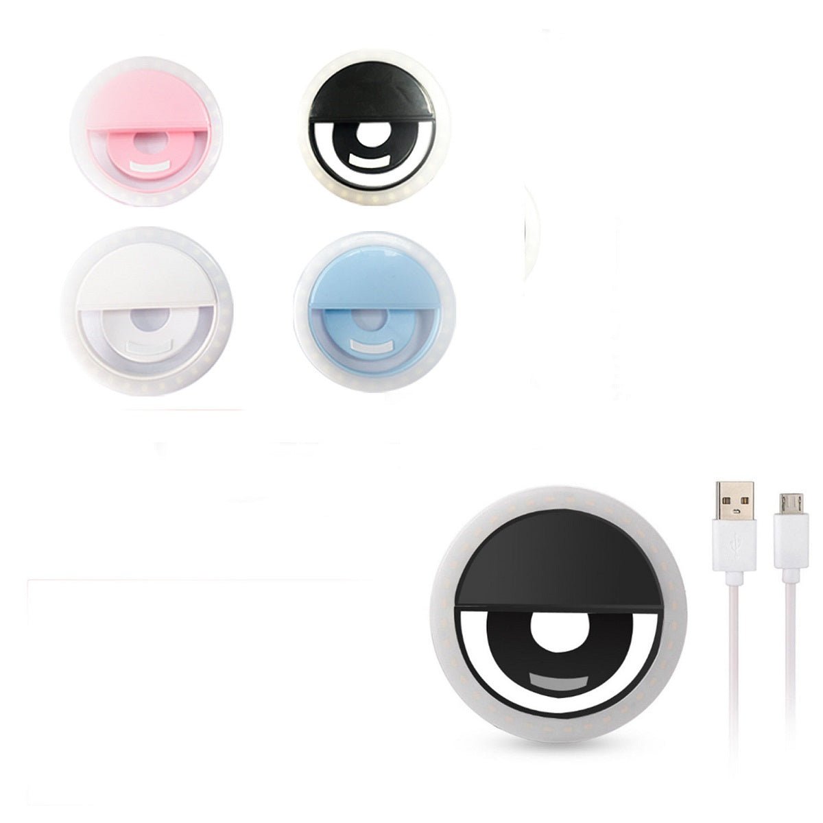 24 Led Bubbles Usb Rechargeable Phone Selfie Light - Yorkn Inc✅