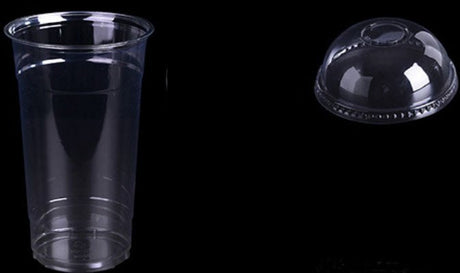 24 Oz Plastic Cup With Domed Lid - Yorkn Inc✅