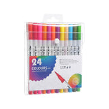 24 Washable Dual Tip Watercolor Pens - Yorkn Inc✅