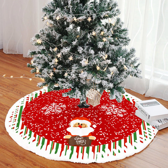28" Christmas Tree Plush Skirt - Yorkn Inc✅