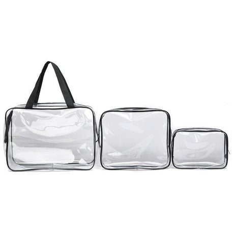 3 Pcs Clear Pvc Travel Organizers - Yorkn Inc✅