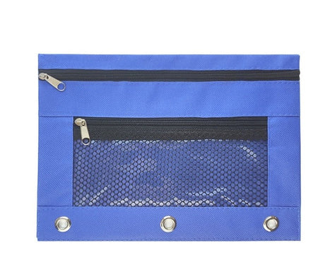 3 - ring Pen Pencil Pouch With Clear Window - Yorkn Inc✅