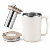 304 Stainless Steel Insulated Mug With Removable Tea Infuser - Yorkn Inc✅
