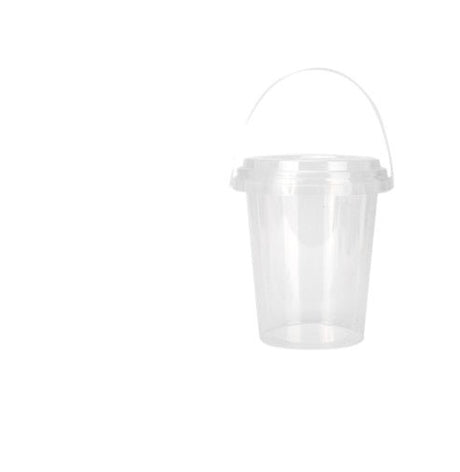 32oz Plastic Pail With Lids& Straws - Yorkn Inc✅