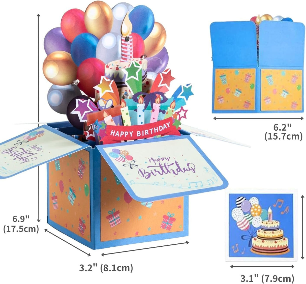 3d Musical Birthday Greeting Card - Yorkn Inc✅