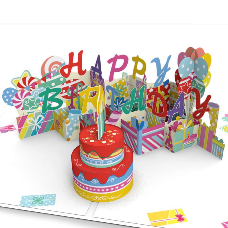 3d Musical Birthday Pop Up Card - Yorkn Inc✅
