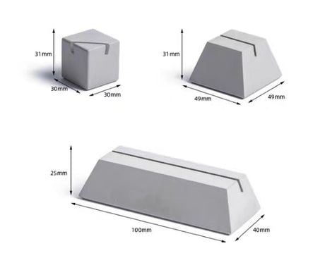 3pcs Concrete Card Holder Set - Yorkn Inc✅