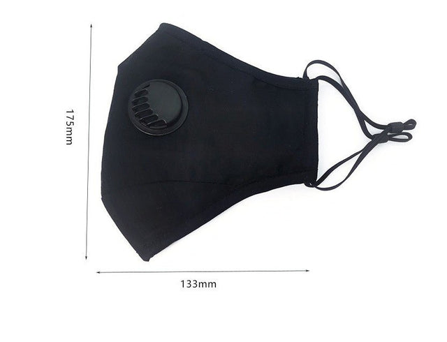 3ply Cotton Mask With Breathing Valve - Yorkn Inc✅