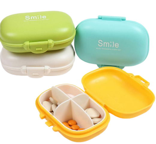 4 - cell Plastic Medicine Box - Yorkn Inc✅