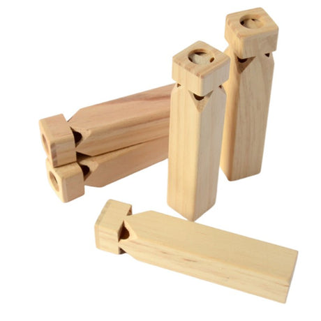 4 Holes Wooden Train Whistle - Yorkn Inc✅