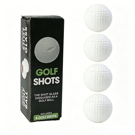4 Pcs Golf Ball Shaped Shot Glass Set - Yorkn Inc✅