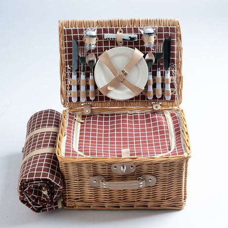 4 Persons Picnic Basket Set - By Boat - Yorkn Inc✅