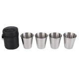 4 Shot Glasses With A Leather Case - Yorkn Inc✅
