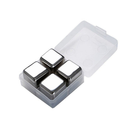 4 Stainless Steel Ice Cubes - Yorkn Inc✅